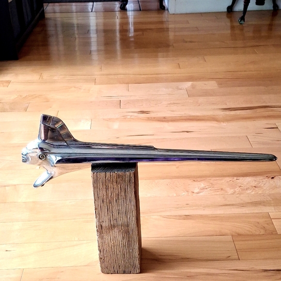 1951 Pontiac Hood Ornament Original "Mohawk Indian Chief Head" - Picture 3 of 4